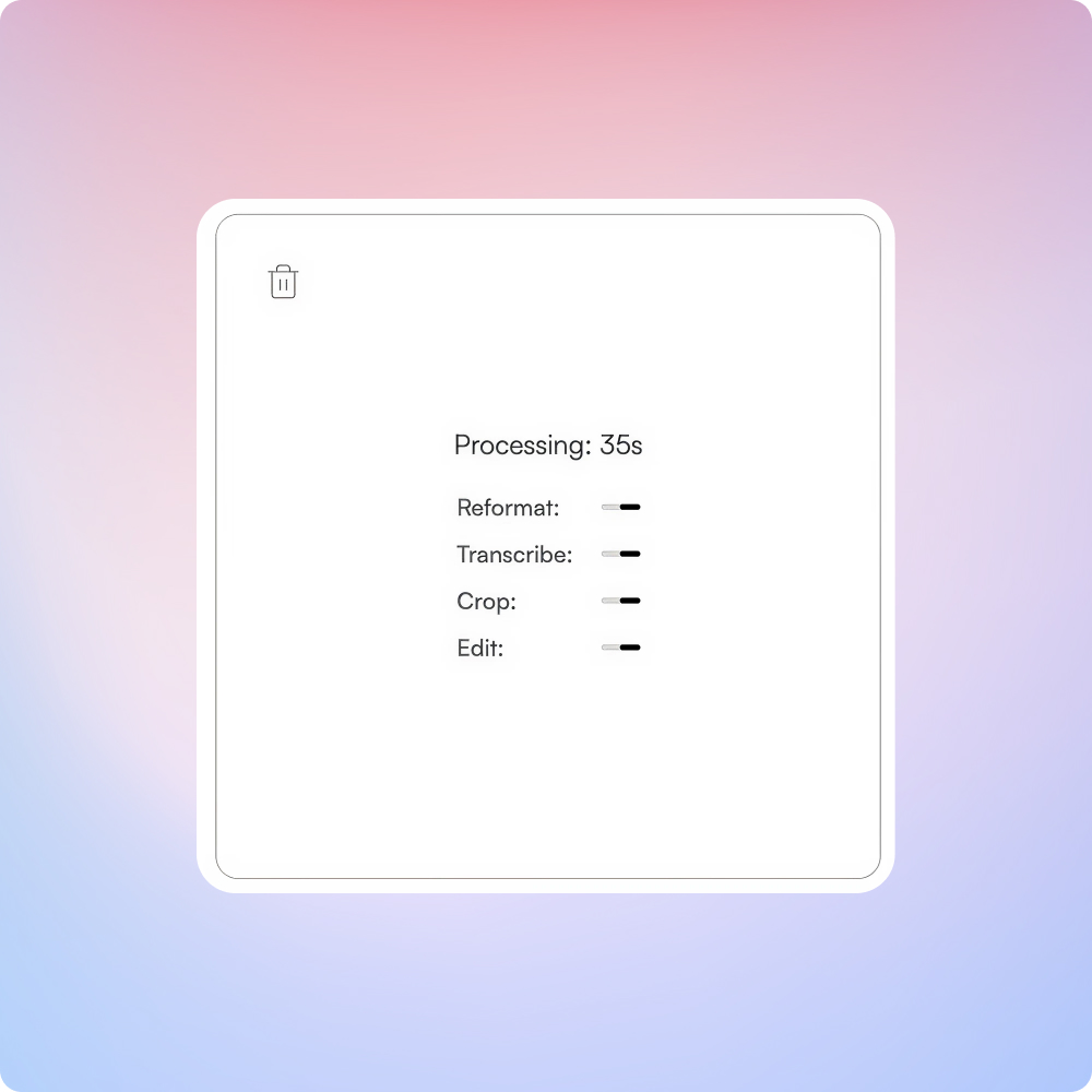 Instantly generate clips with perfect hooks and high-impact moments.