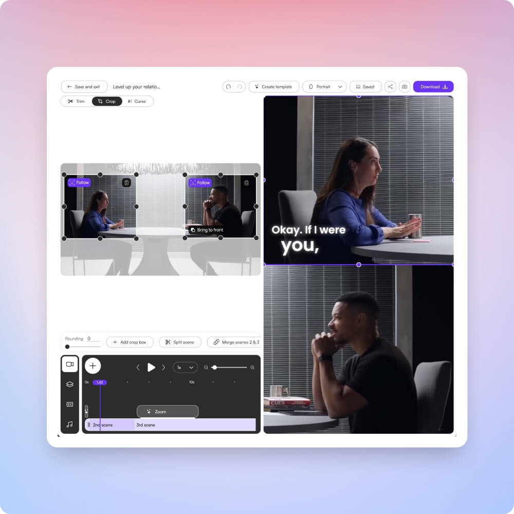 Framing, captions, and formatting - all done by AI.