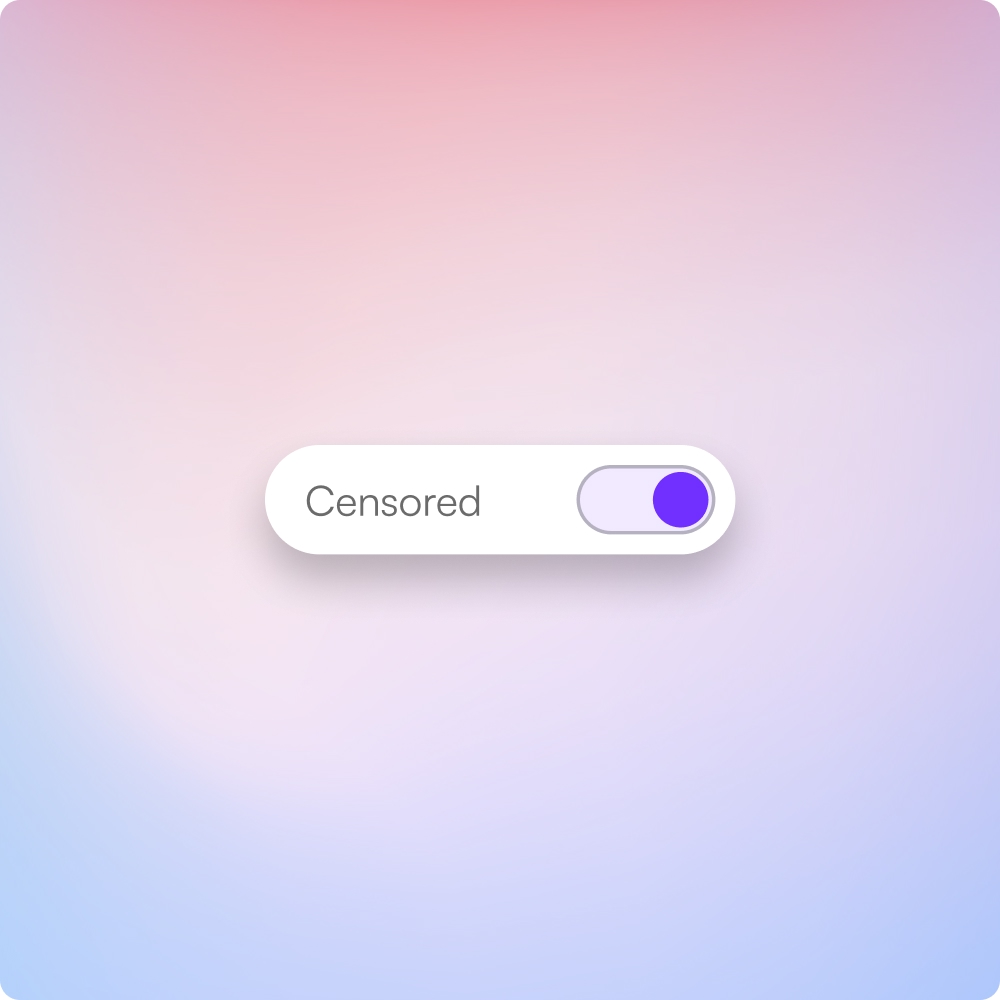 Instantly mute or bleep profanity in your videos.