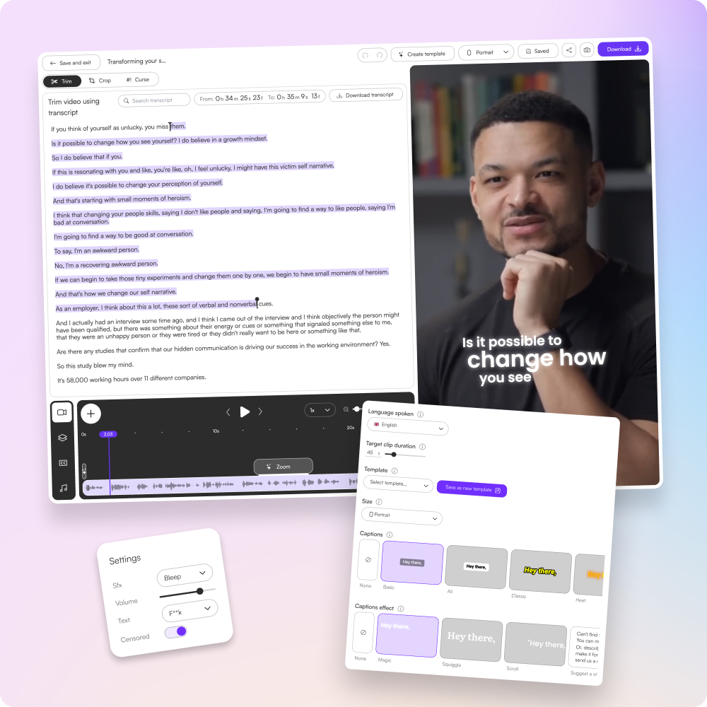 Add more b-rolls, sound effects, secondary media and more