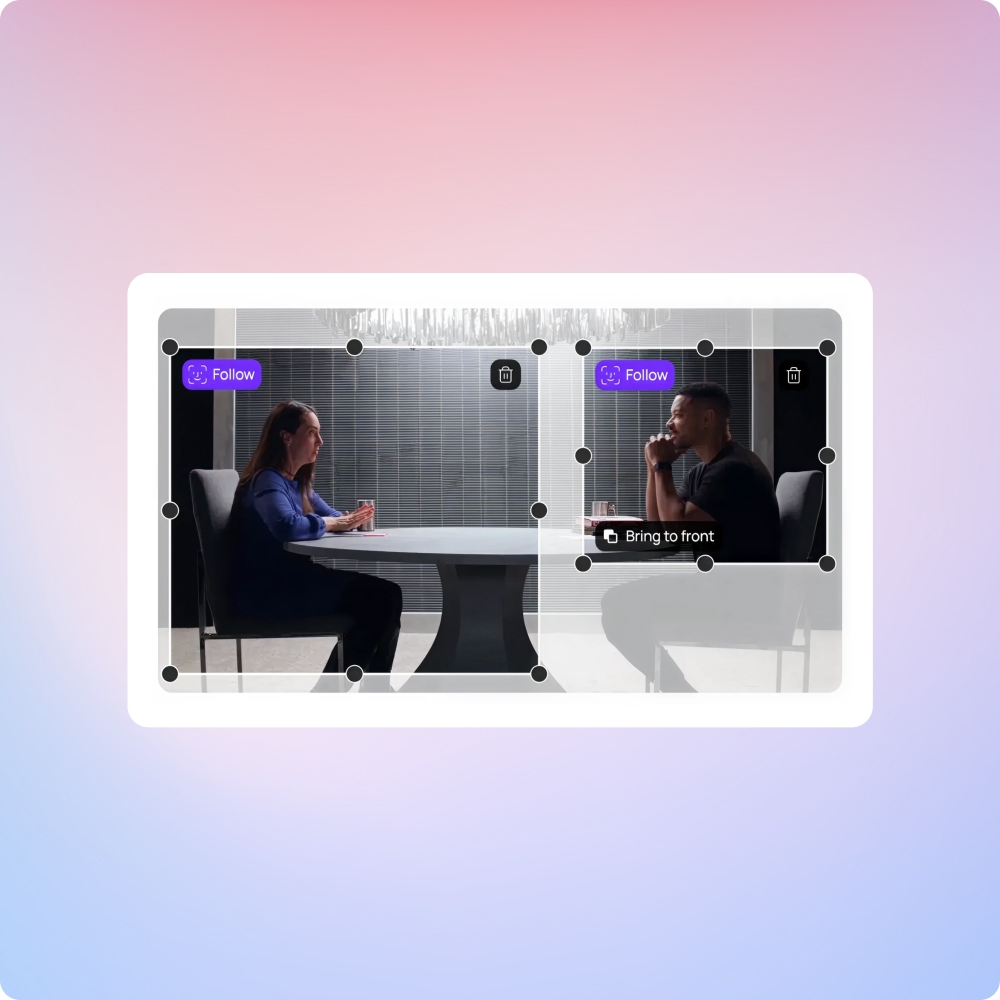 Fine-tune your crop and layout at any time.