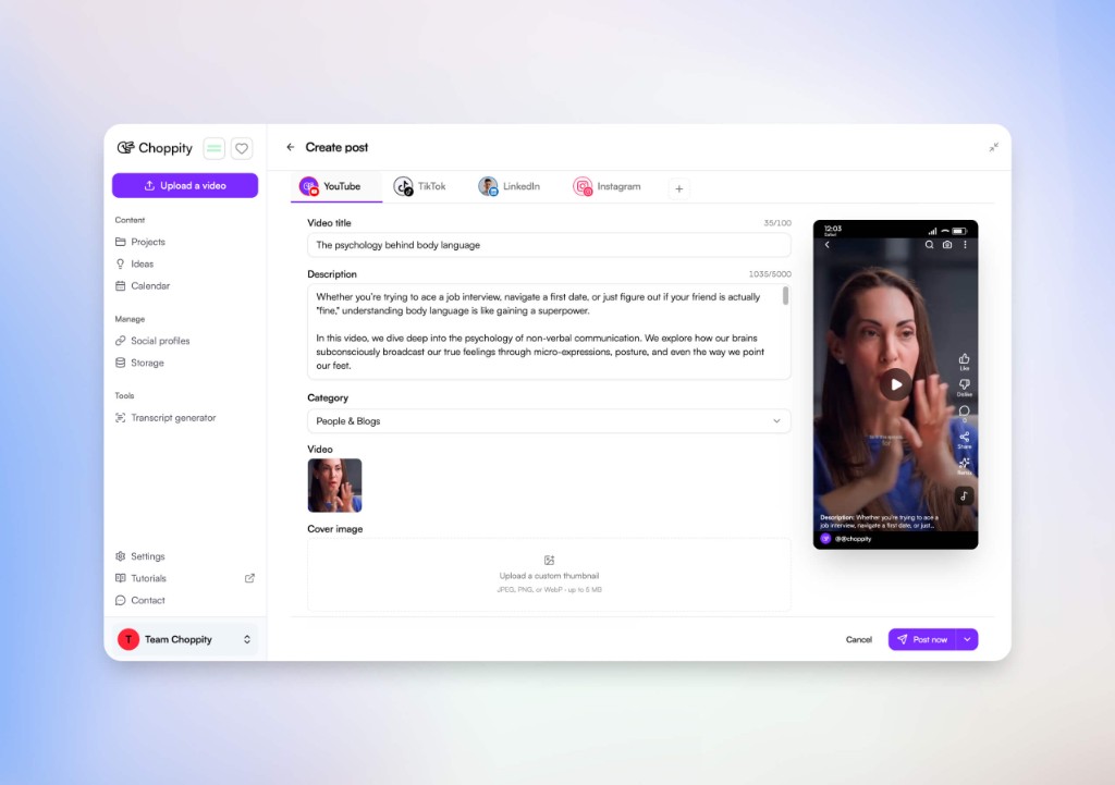Keep your posting cadence alive